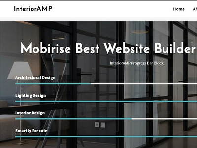 Mobirise Best Website Builder Software - InteriorAMP