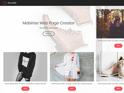 Mobirise Web Design Software - StoreM Features Block bootstrap builder clean css design digital download html5 mobile mobirise responsive software template web webdesign webdevelopment website website builder website creator website maker