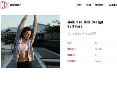 Mobirise Web Design Software - Team block FitnessAMP bootstrap builder css design download free html html5 mobile mobirise responsive software template web webdesign webdevelopment website website builder website creator website maker