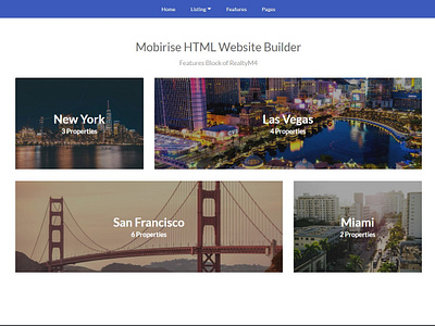 Mobirise HTML Website Builder - Features Block of RealtyM4 bootstrap builder clean css design digital download free illustration mobile mobirise responsive software template webdesign webdevelopment website website builder website creator website maker