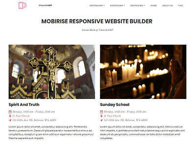 Mobirise Responsive Website Builder - Events Block bootstrap builder design digital download free html html5 illustration mobile mobirise responsive software template webdesign webdevelopment website website builder website creator website maker