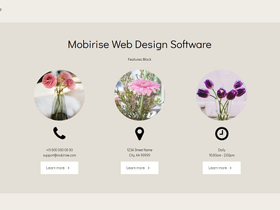 Mobirise Web Design Software -  Features Block ResumeAMP