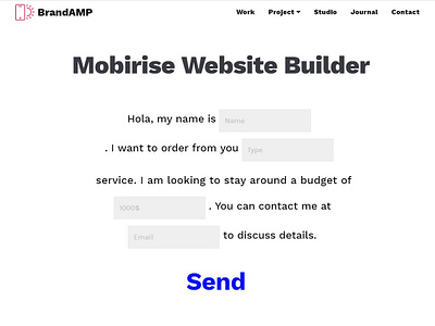 Mobirise Website Builder — Form Block BrandAMP bootstrap builder clean css design download html html5 illustration mobile mobirise responsive software template webdesign webdevelopment website website builder website creator website maker