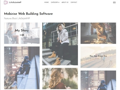 Mobirise Web Building Software — Features Block LifeStyleAMP bootstrap builder clean design digital download html html5 illustration mobile mobirise responsive software template webdesign webdevelopment website website builder website creator website maker