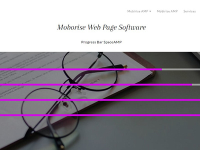 Moborise Web Page Software — Progress Bar SpaceAMP bootstrap builder clean design download free html html5 illustration logo mobirise responsive software template webdesign webdevelopment website website builder website creator website maker