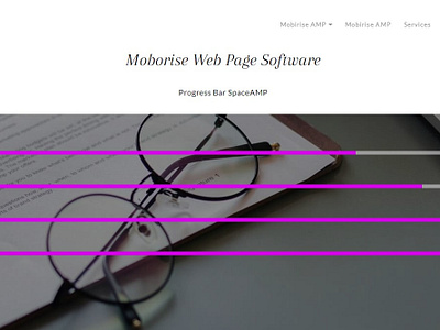 Moborise Web Page Software —  Progress Bar SpaceAMP