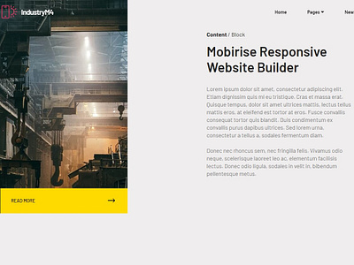 Mobirise Responsive Website Builder — Content Block IndustryM4 bootstrap builder clean design download free html illustration mobile mobirise responsive site software template webdesign webdevelopment website website builder website creator website maker