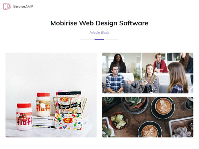 Mobirise Web Design Software —  Article Block