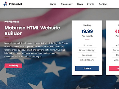 Mobirise HTML Website Builder —  Pricing Tables