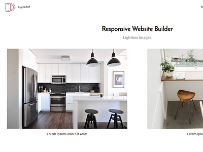 Responsive Website Builder —  Lightbox Images