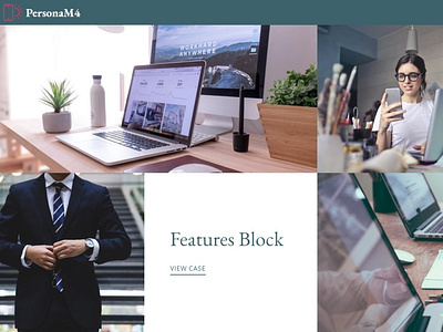 Mobirise Web Page Creator — Features Block PersonaM4