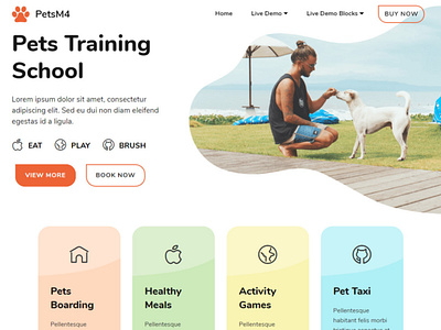 Mobirise Web Builder | Pets Training School