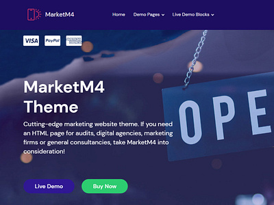 Mobirise Website Builder | MarketM4 Theme!