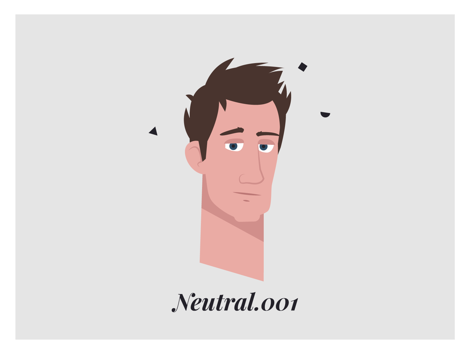 Zero Male animation character expressions face gif guy illustration male style frame vector