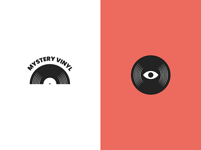 Mystery Vinyl A branding design dj flat illustration logo music mystery record simple vector vinyl