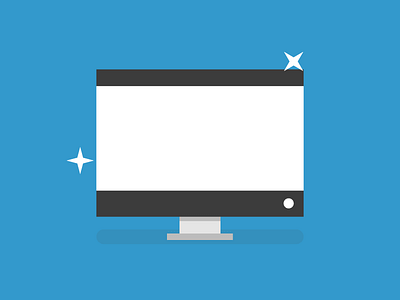 Simple device 4 - PC device flat icon monitor pc simple vector