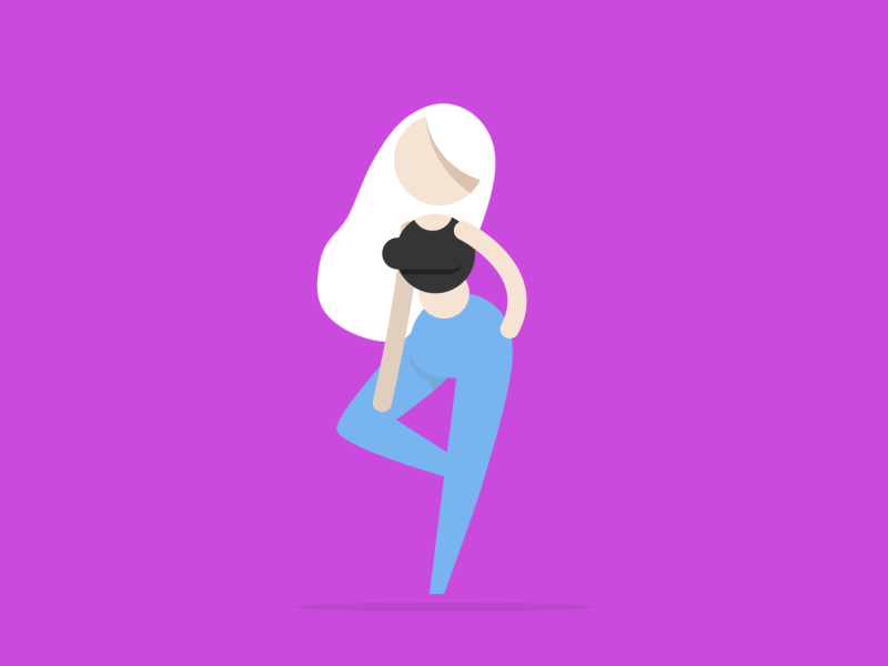 Shapes ( After Effects Edition ) animation character female gif loop motion simple vector