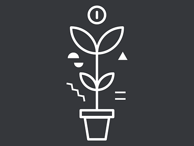 004 Leaf design icon icons illustration illustrator leaf outline plant simple vector