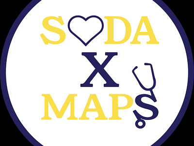 SODA X MAPS Logo branding graphic design logo