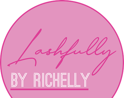 Lashfully By Richelly branding graphic design logo