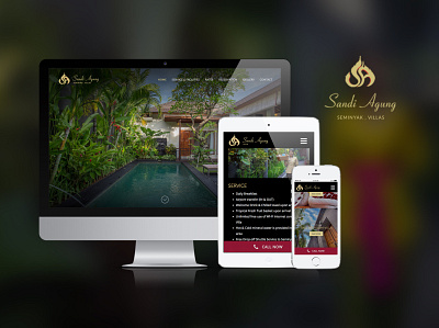 Sandi Agung Villa 2017 ui ux web design website