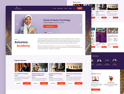 Avicenna Academy Web Design design ui ux web design website