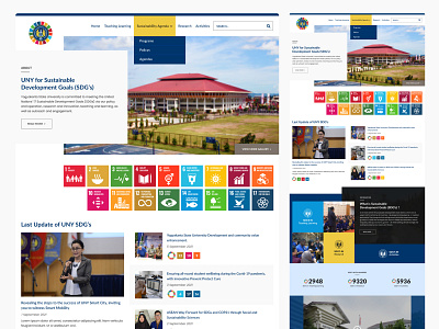 UNY SDGS Web Design 2022 ui ux web design website