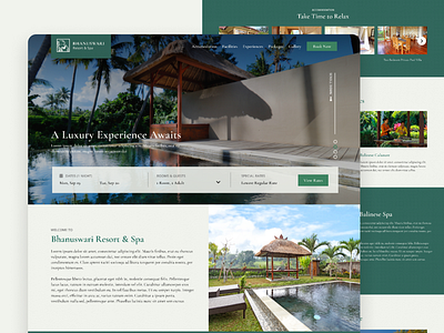 Bhanuswari Resort Ubud Bali Web Design 2022