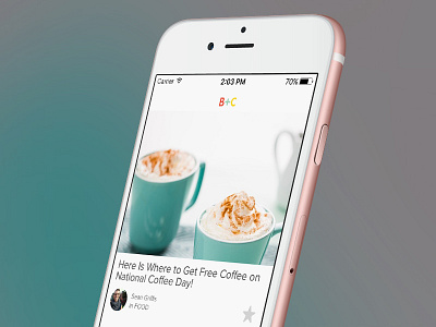 Brit + Co. App app app design design dev ios iphone lifestyle