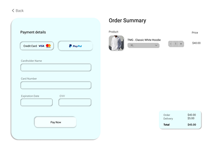 Daily UI - 002 Credit Card Checkout