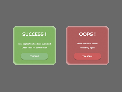 Flash message - Daily UI 011 dailyui dailyui006 error flash message success ui ux web design