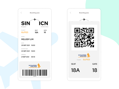 Boarding Pass - Daily UI 024