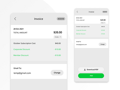 Invoice - Daily UI 046