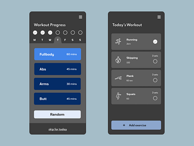 Workout of the Day - Daily UI 062 daily ui daily ui 062 dailyui dailyui006 day 062 ui ux web design workout workout of the day