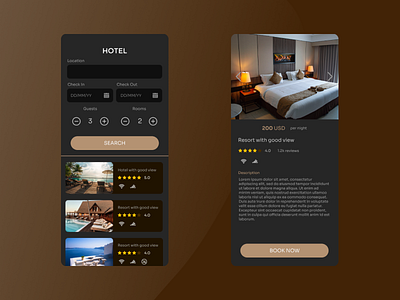 Hotel Booking - Daily UI 067 booking daily ui daily ui 067 dailyui dailyui006 day 067 hotel hotel booking ui ux web design