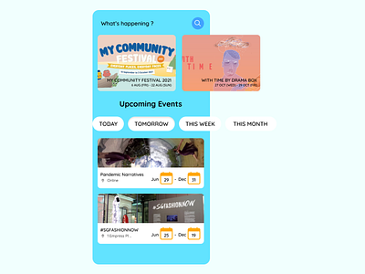 Event Listing - Daily UI 070