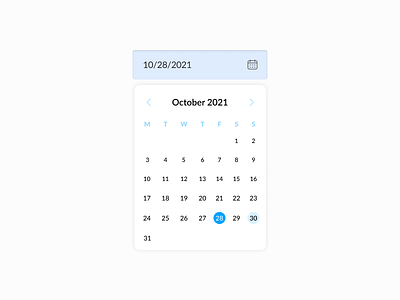 Date picker - Daily UI 080