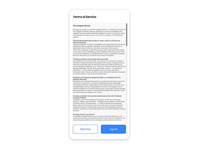 Terms of Service - Daily UI 089 089 89 daily ui daily ui 089 dailyui dailyui006 day 089 service term of service terms ui ux web design