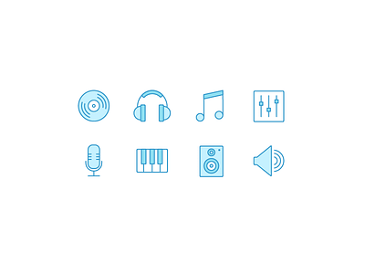 Musicons icon icon set icons linecons music music icons musicons