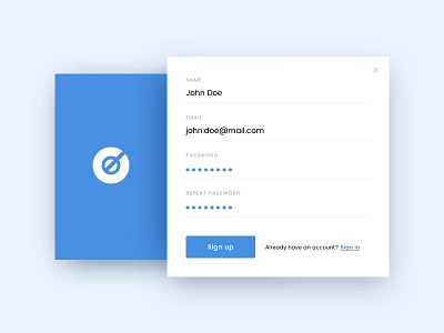 Daily UI #001 - Sign up 001 daily daily ui daily ui 001 dailyui sign in sign up ui