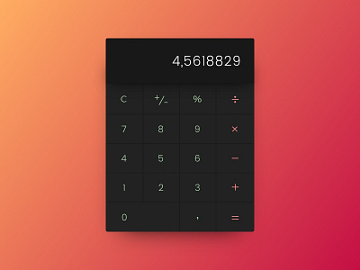 Daily UI #004 - Calculator