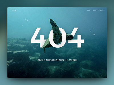 Daily UI #008 - 404 Page