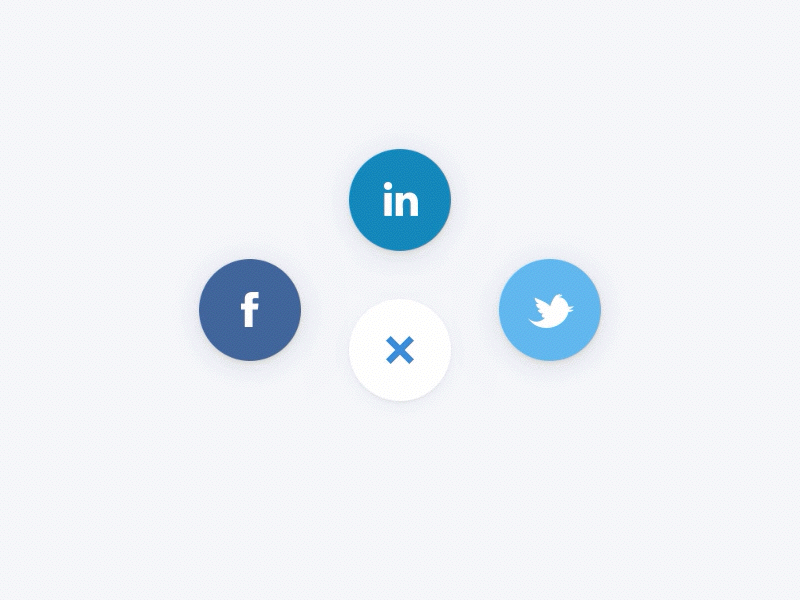 Daily UI #010 - Social Share 010 animation daily ui daily ui 010 facebook linkedin principle share social social share twitter ui