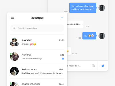 Daily UI #013 - Direct Messaging 013 13 chat daily ui daily ui 013 direct message direct messaging message ui