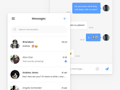 Daily UI #013 - Direct Messaging