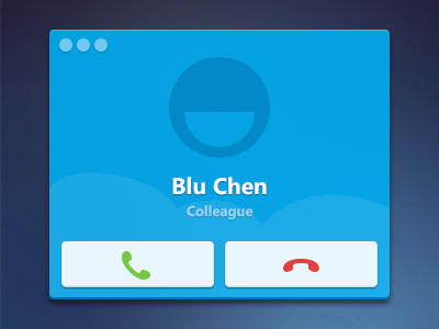Skype Call UI call skype