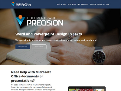 Documents With Precision - Custom Web Design