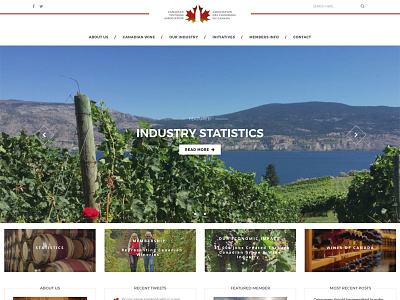Canadian Vintners Association custom theme custom web design wordpress