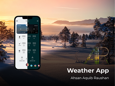 Weather App Design app design minimal ui