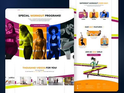 Workout Online Program / Fitness Online Program 003 branding dailyui dailyuichallenge design fitness graphic design ui uiux design uxdesigner